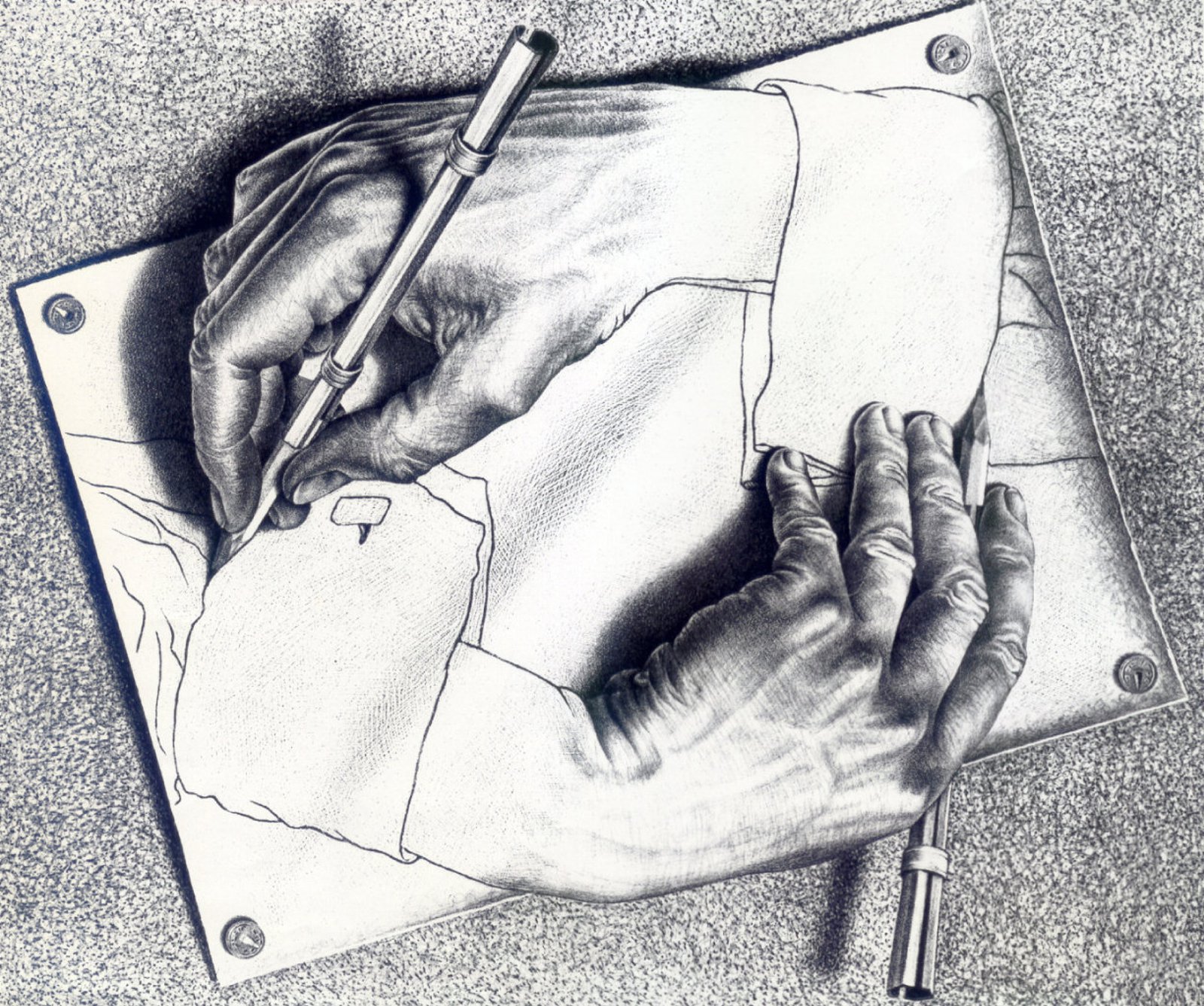 Salt: главное здесь, остальное по вкусу - «Рисующие руки» Мауриц Эшер (1948)
