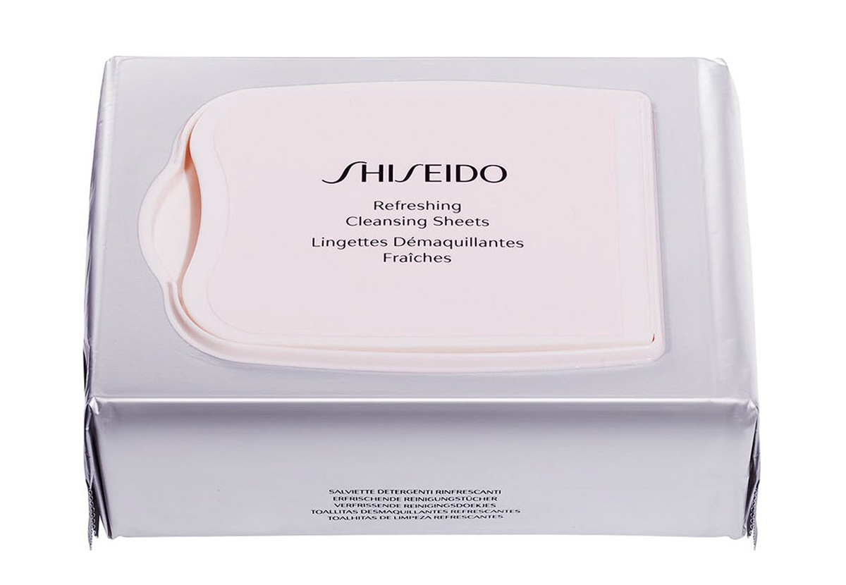 Salt: главное здесь, остальное по вкусу - Shiseido, освежающие очищающие салфетки