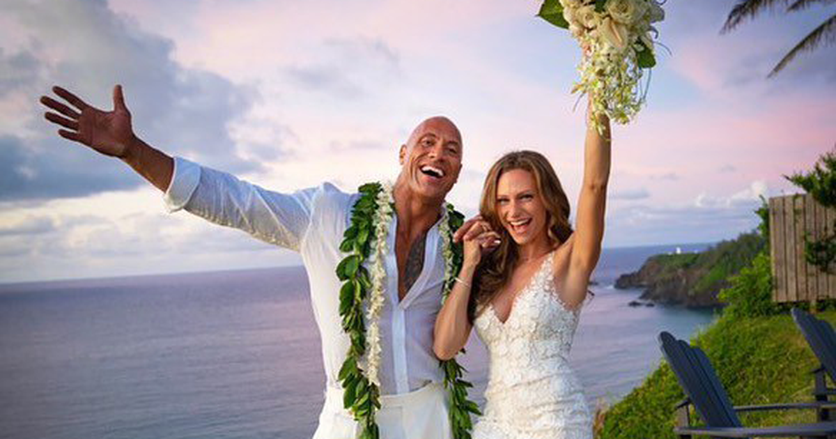Salt: главное здесь, остальное по вкусу - Дуэйн «Скала» Джонсон и Лорен Хэшиан сыграли тайную свадьбу на Гавайях