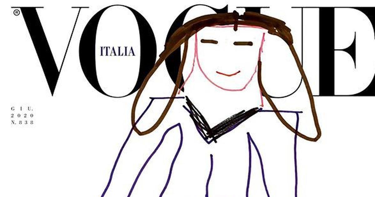 Salt: главное здесь, остальное по вкусу - Обложки для нового номера итальянского Vogue нарисовали дети со всего мира